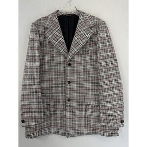 * Vtg Pendleton Western Plaid Blazer Jacket Wool Men's Measures Around 42 USA